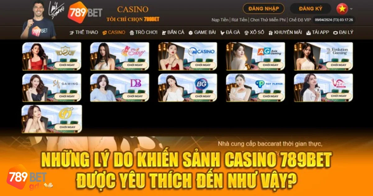 Trò chơi casino trực tuyến tại 789bet: Thắng lớn cùng các dealer